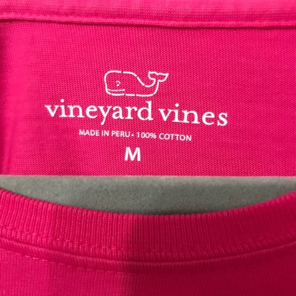 VINEYARD VINES HOT PINK LONG SLEEVE SHIRT SIZE M - Picture 5 of 9